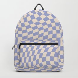 Calming Chequered Swirl in Moody Lavender Backpack