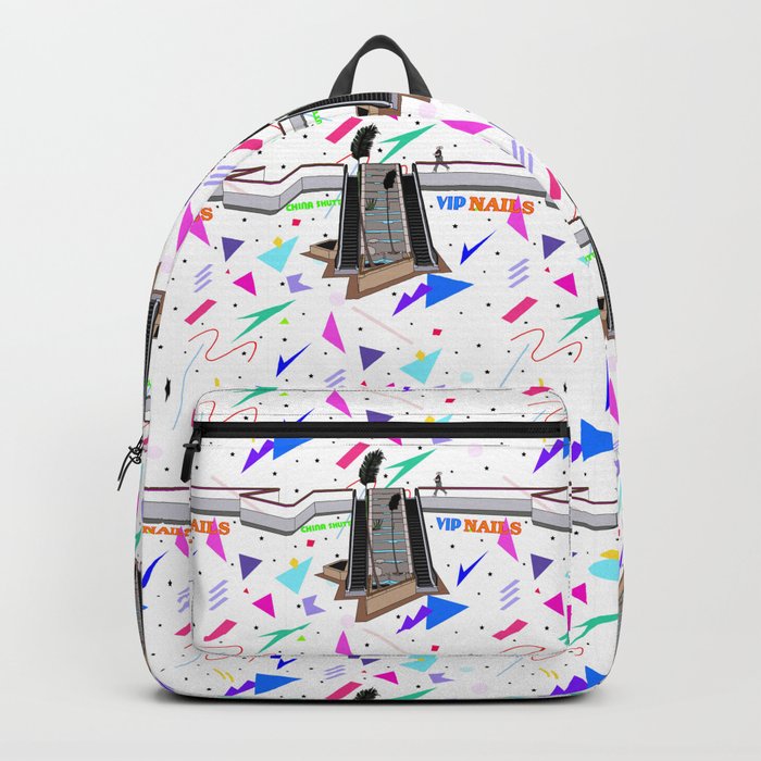 backpacks at the mall