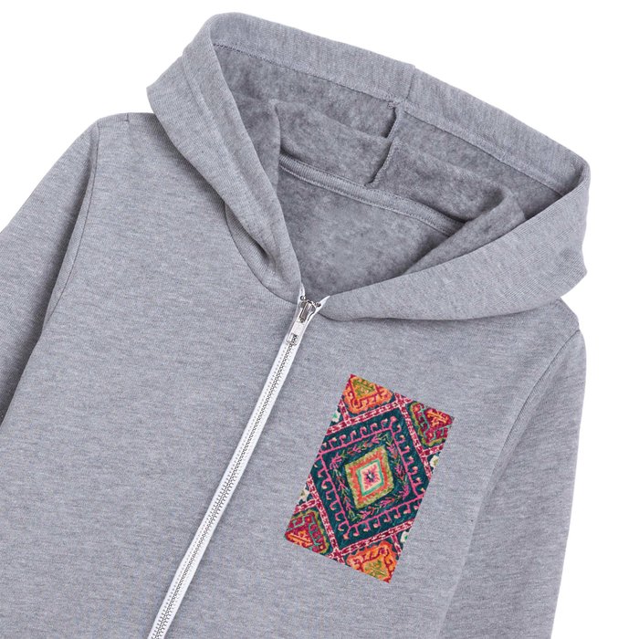 Bohemian Design Kids Zip Hoodie