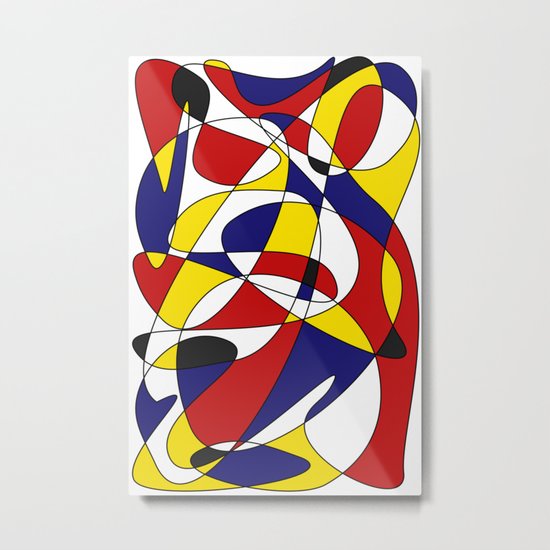 MONDRIAN AND GAUSS Metal Print