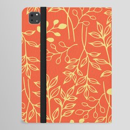 Yellow and orange spring pattern iPad Folio Case