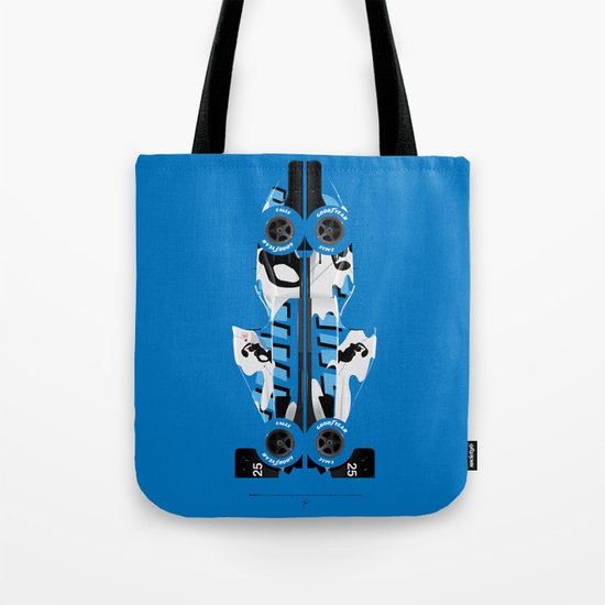 Martin Brundle, Ligier JS39-Renault, 1993 Japanese Grand Prix, Hugo Pratt livery Tote Bag