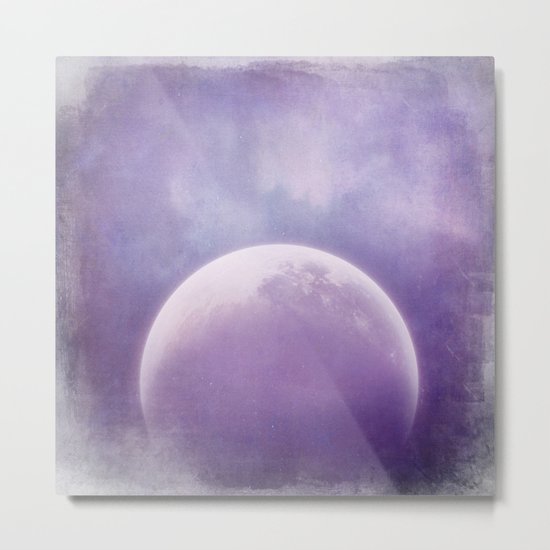 PURPLE MOON Metal Print