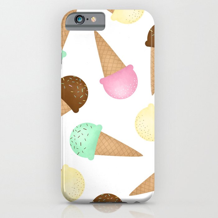 Ice Cream Pattern iPhone Case