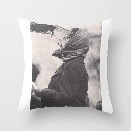 Human Water Fountain Throw Pillow