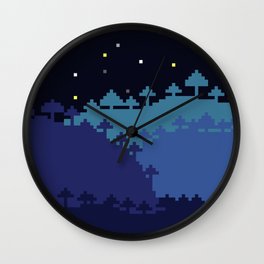 Positive Pixel Art - You Are Worthy Wall Clock