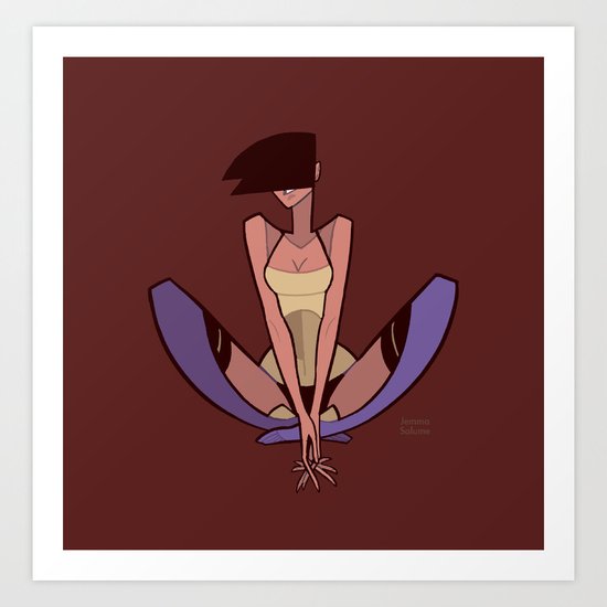 Vanilla Lady Art Print