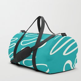 Abstract minimal line fern 7 Duffle Bag