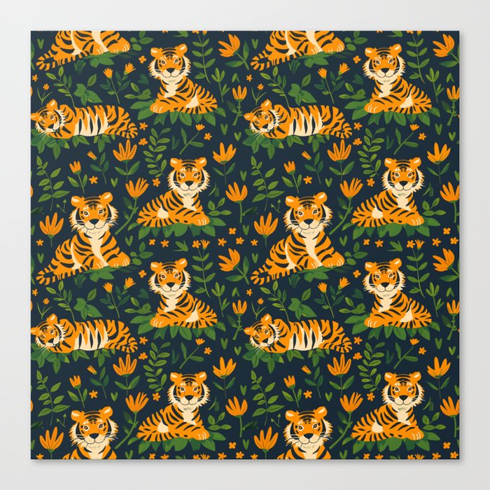Cute Tigers Canvas Print