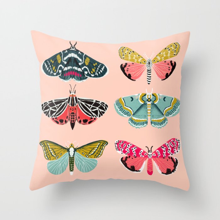 Lepidoptery No. 1 by Andrea Lauren  Throw Pillow