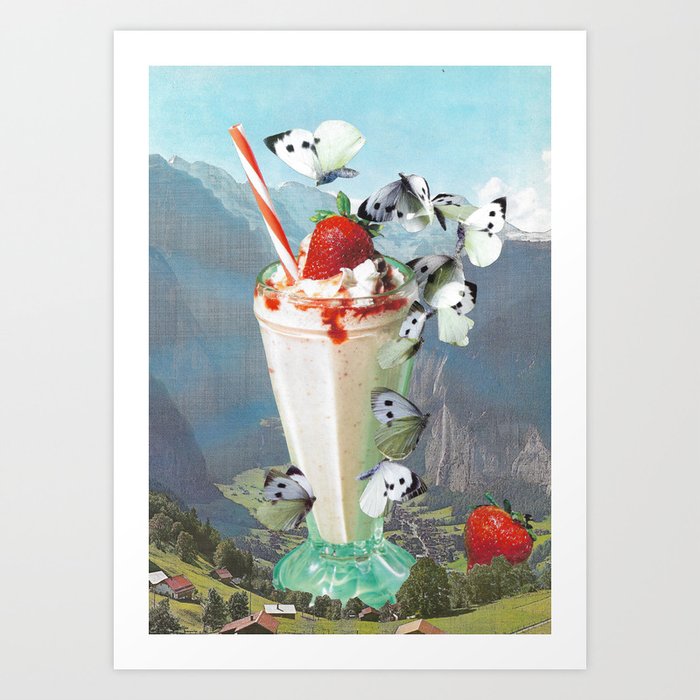Milkshakes - My Favorite Things 3 Art Print