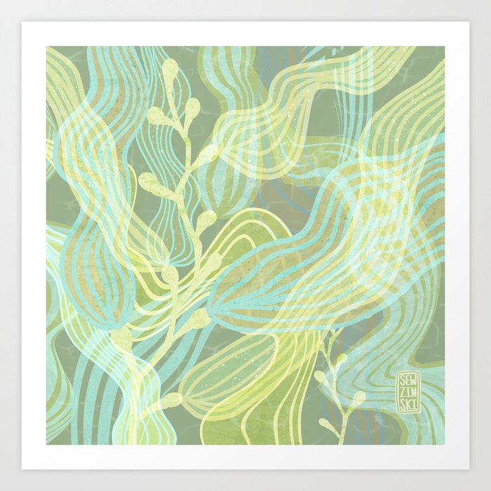 Sea Kelp Forest Art Print