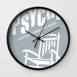 Psycho - Alternative Movie Poster Wall Clock
