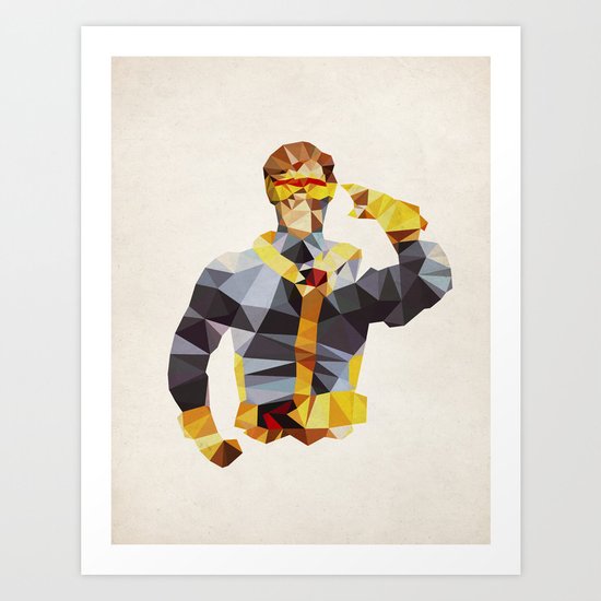 Polygon Heroes - Cyclops Art Print