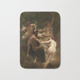 William-Adolphe Bouguereau "Nymphs and Satyr" Bath Mat | Nymphs, Nymph, Satyr, Academism, Bouguereau, Painting, Williambouguereau 