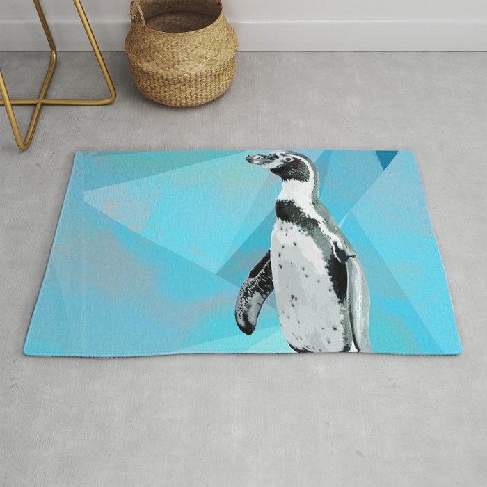Penguin Polygon Rug