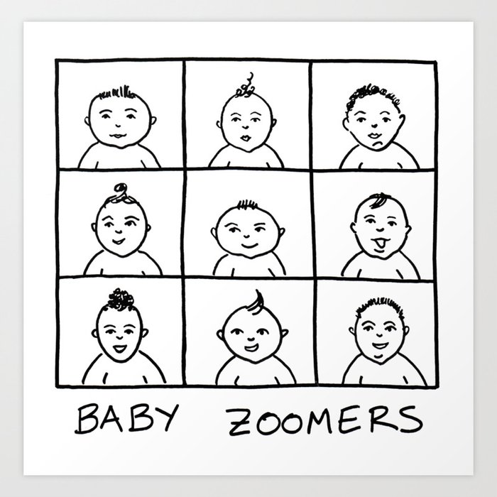 Baby Zoomers Art Print