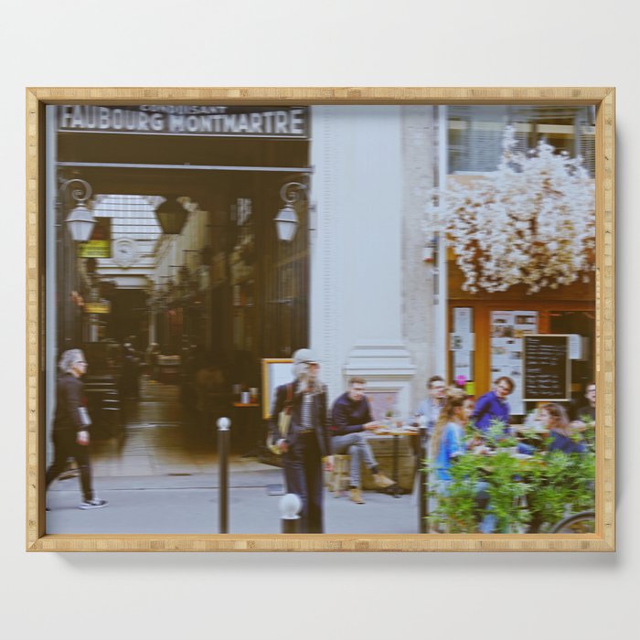 Unfocused Paris Nº2 | Faubourg Montmartre daily life | Out of focus photography Serving Tray