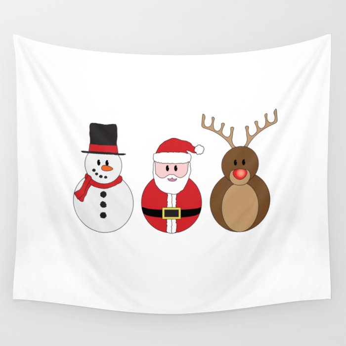 Santa Claus Rudolph The Red Nosed Reindeer Frosty Wall Tapestry By Jsdavies Santa Claus Rudolph The Red Nosed Reindeer Frosty Wall Tapestry By Jsdavies