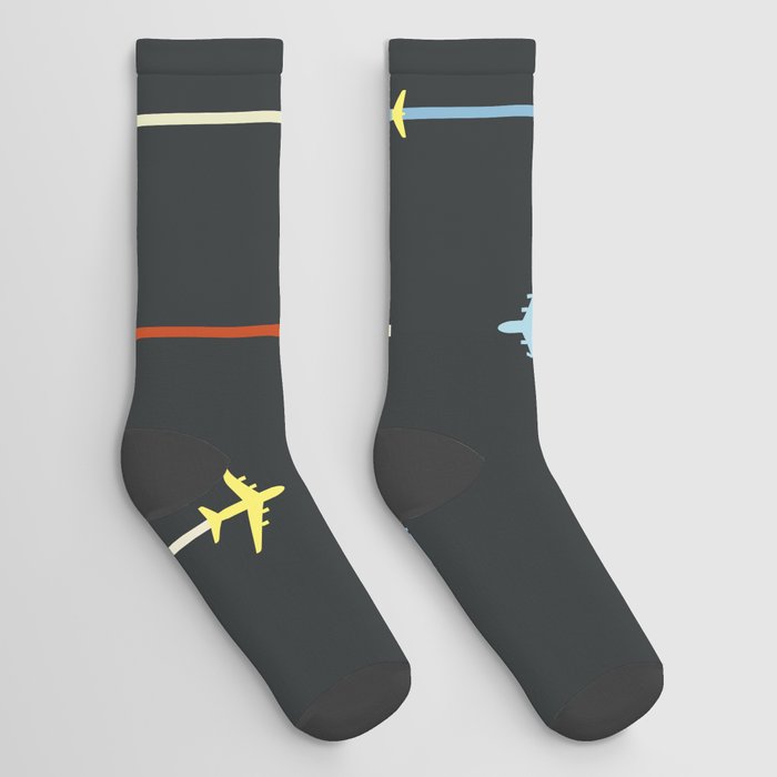Retro Airplanes 06 Socks
