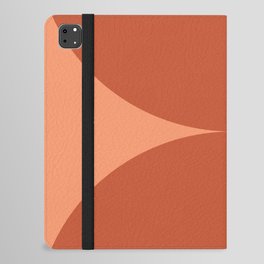 Abstraction Shapes 118 in Terracotta Brown Shades (Moon Phase Abstract)  iPad Folio Case