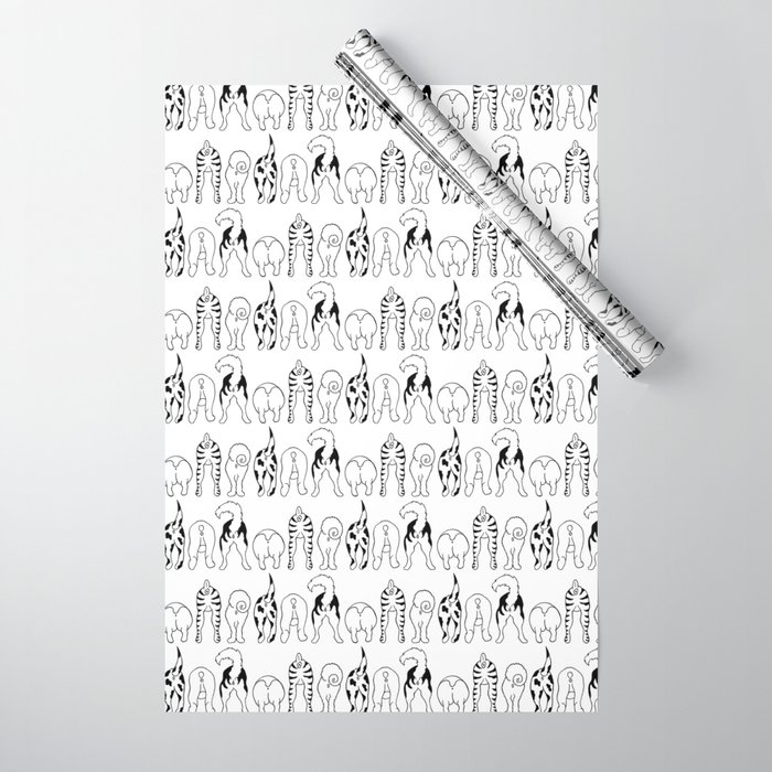 Dog Butts Pattern Wrapping Paper