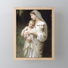 William-Adolphe Bouguereau "L'Innocence (Innocence)"(1893) Framed Mini Art Print