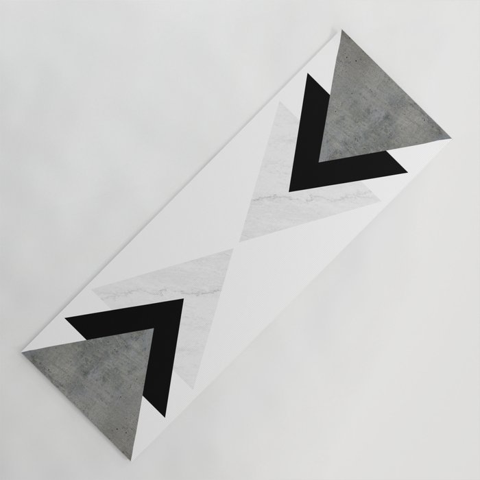 Arrows Monochrome Collage Yoga Mat