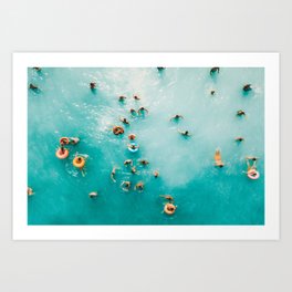 I Need Vitamin Sea | Aerial Ocean Print | Summer Turquoise Print | Waves Art Print | Turquoise Art Art Print