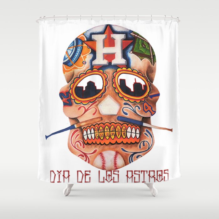 Dia De Los Astros Shower Curtain