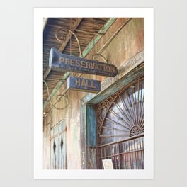 New Orleans Jazz Club Art Print