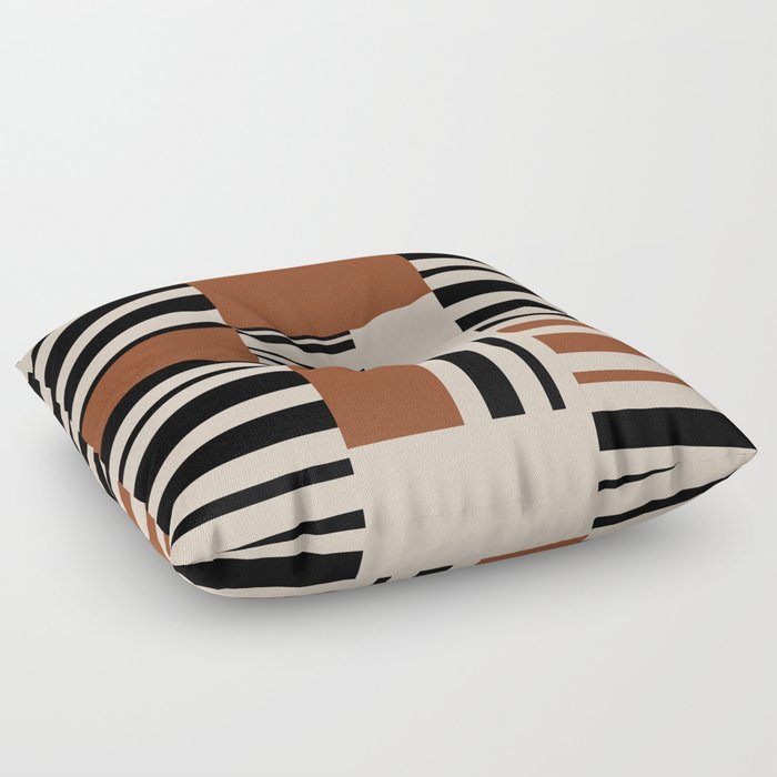 Mid century geometric 30s design 2 Floor Pillow