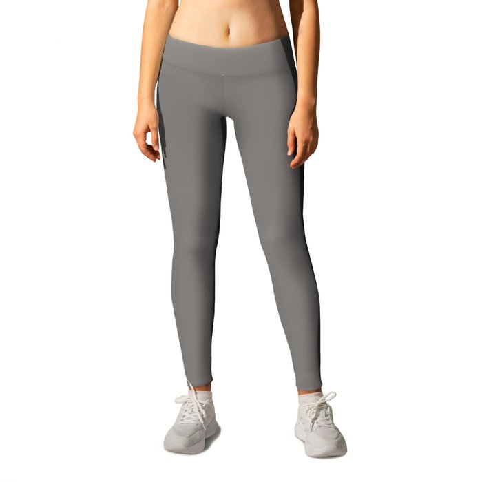Silent Storm deep taupe neutral solid color  Leggings