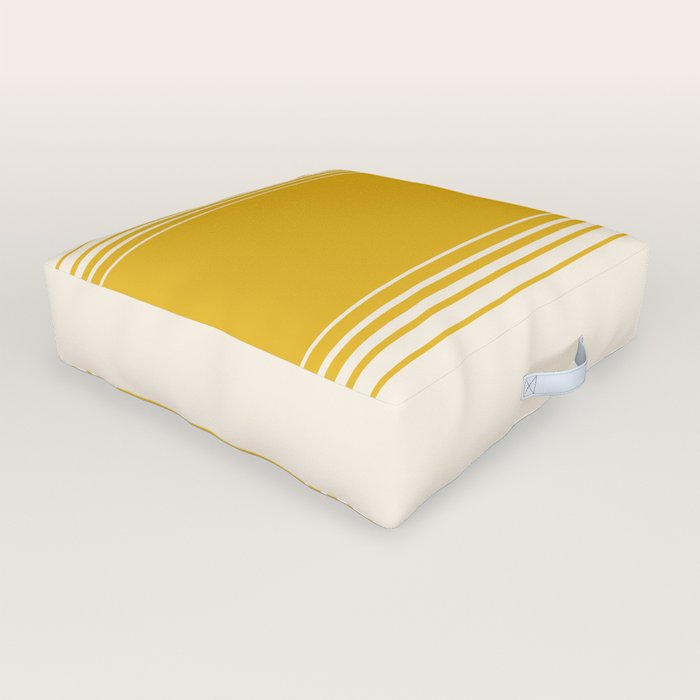 Marigold Creme Vertical Gradient Outdoor Floor Cushion By