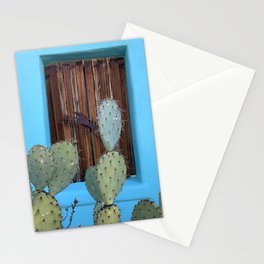Aqua Wall + Cactus :: Barrio Viejo Tucson Stationery Cards