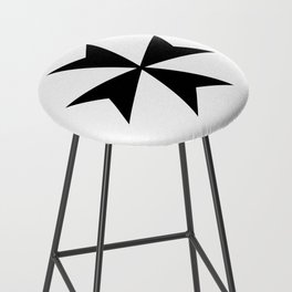 AMALFI CROSS black Bar Stool