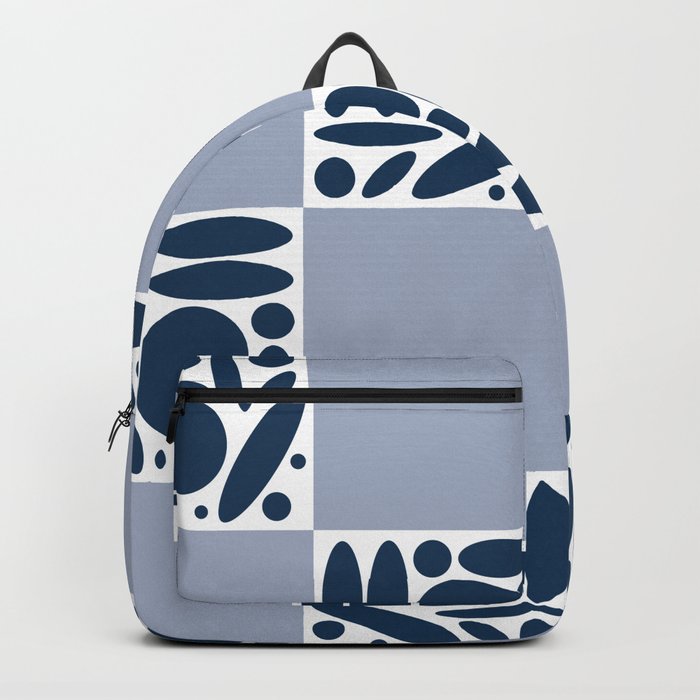 Geometric modern shapes checkerboard 6 Backpack