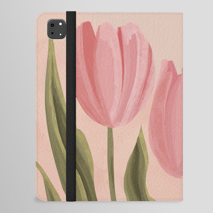 Pink tulips iPad Folio Case