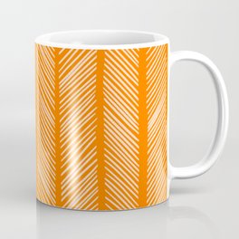 Orange Herringbone 2 Coffee Mug