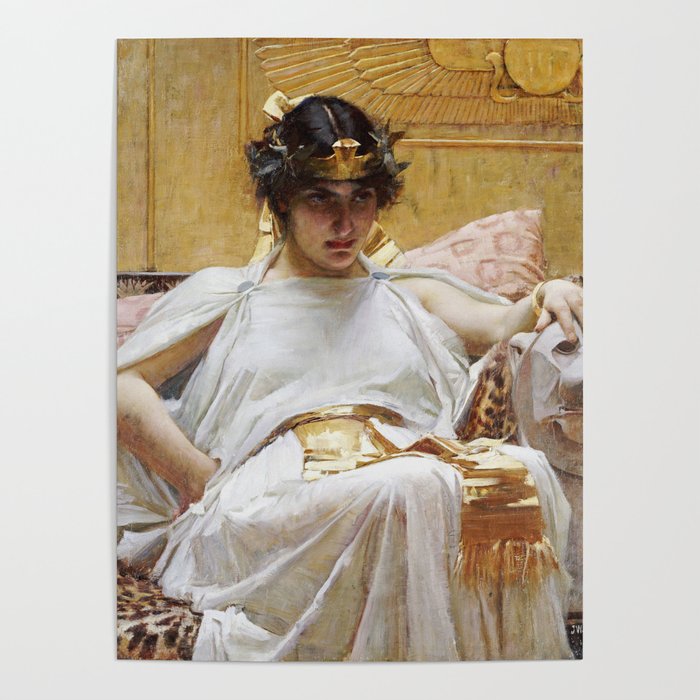 John William Waterhouse - Cleopatra Poster