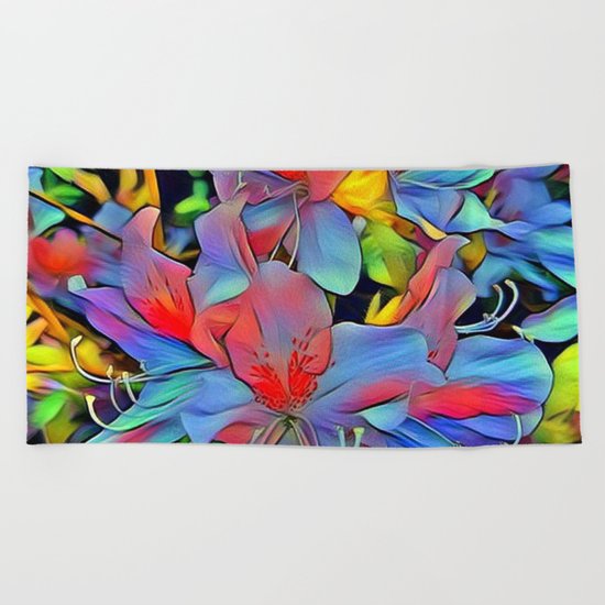 Floral ArtStudio - wonderful flowers Beach Towel