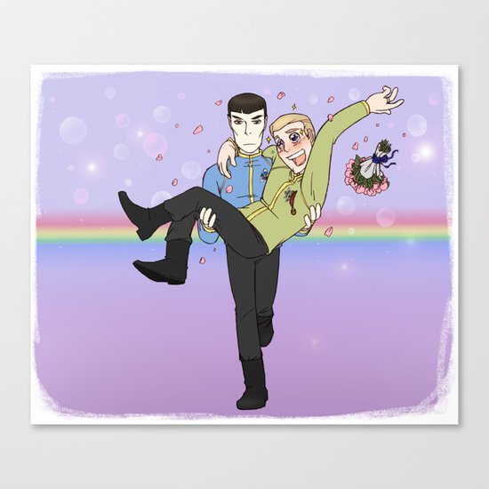 New Frontiers - Kirk and Spock Canvas Print