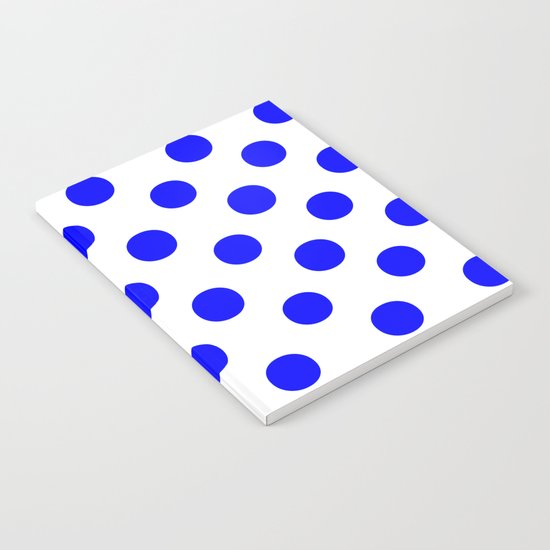 Polka Dots (Blue/White) Notebook