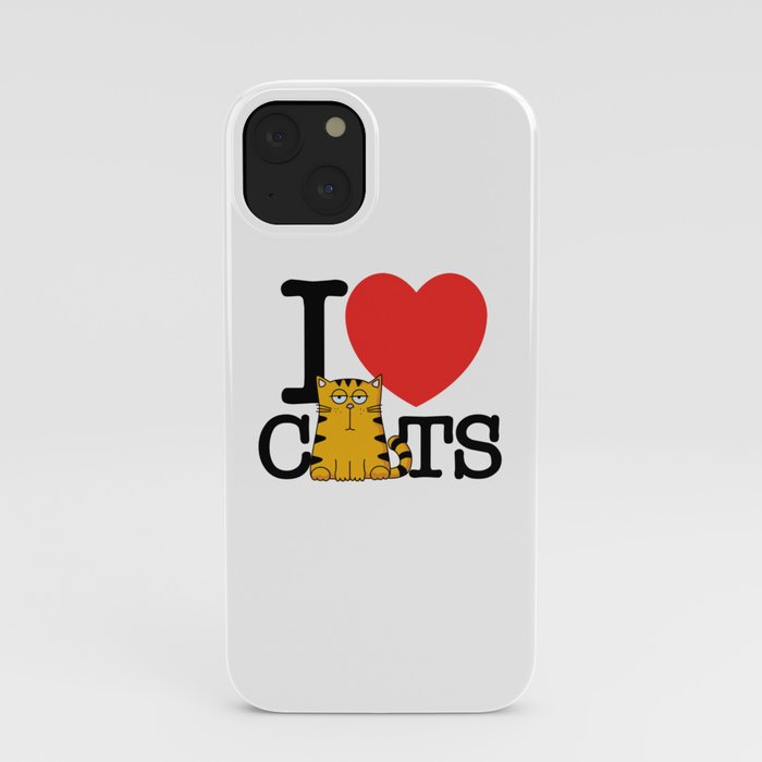 I Love (Heart) Cats iPhone Case
