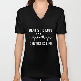 dentist teeth dentist dentist tooth doctor doctor Unisex V-Neck