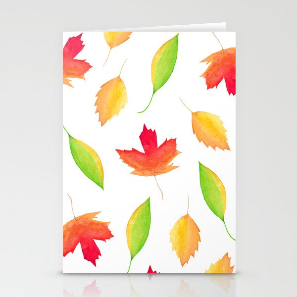 Maple Leaves Stationery Cards
