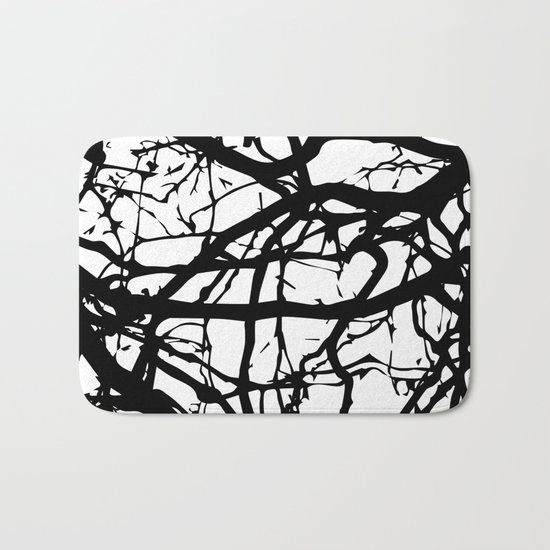 black branches Bath Mat