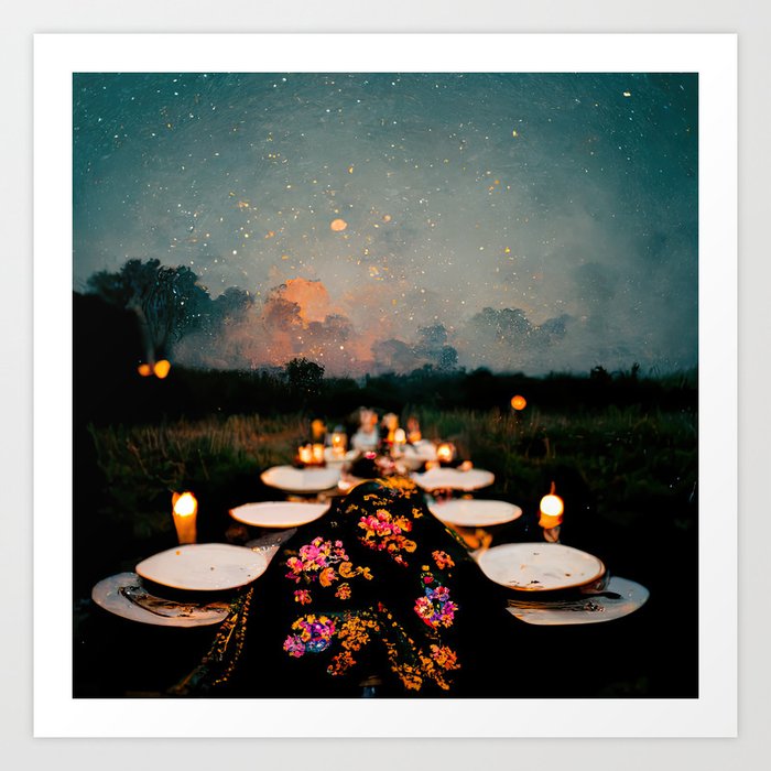 Banqueting Table Art Print