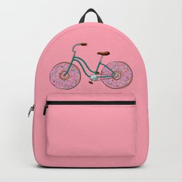 Donut Bicycle Backpack | Bike, Bicycle, Dessert, Doughnuts, Fun, Donut, Treats, Doughnut, Bikes, Pink 