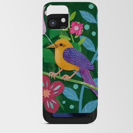 Tropical bird iPhone Card Case